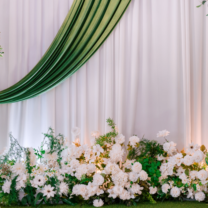 Indoor Wedding Stage Backdrop Setup Package