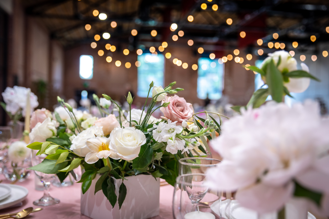 Engagement Party Floral and Lighting Decor Package