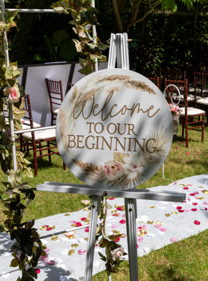 Art Exhibition Welcome Aisle Setup Package