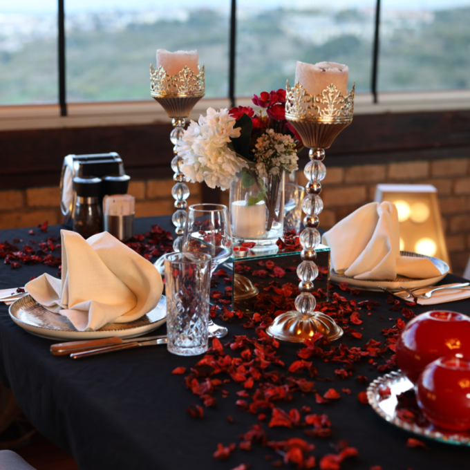 Anniversary Romantic Dinner Ambience Setup Package