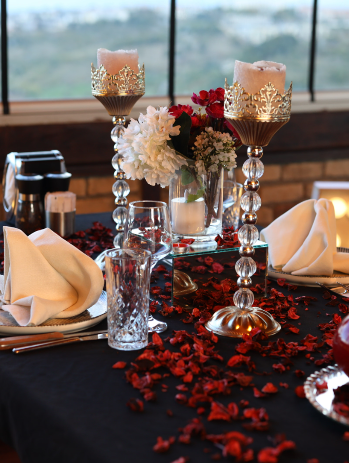 Anniversary Romantic Dinner Ambience Setup Package